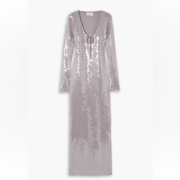 16ARLINGTON
Solaria sequined stretch-tulle maxi dress sz UK 14 - Picture 3 of 4